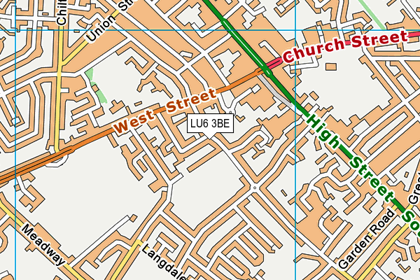 LU6 3BE map - OS VectorMap District (Ordnance Survey)