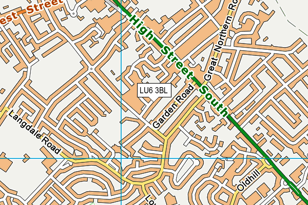 LU6 3BL map - OS VectorMap District (Ordnance Survey)