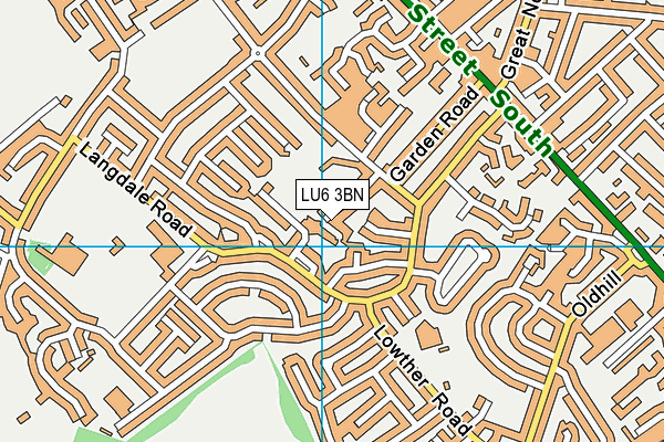 LU6 3BN map - OS VectorMap District (Ordnance Survey)