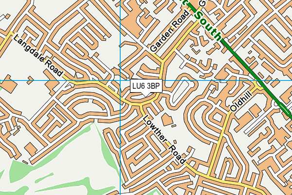 LU6 3BP map - OS VectorMap District (Ordnance Survey)