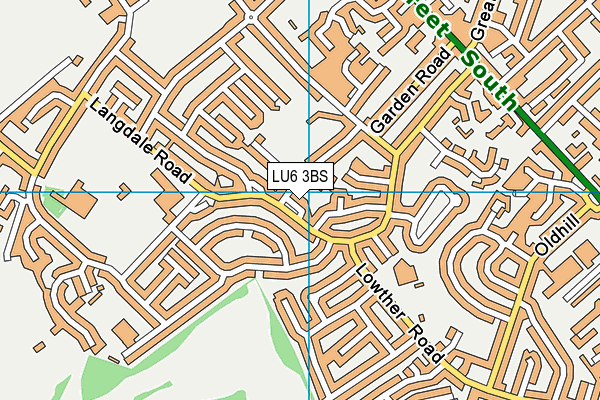 LU6 3BS map - OS VectorMap District (Ordnance Survey)