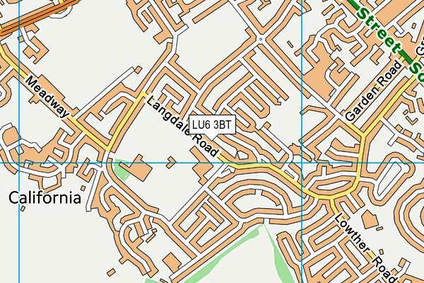 LU6 3BT map - OS VectorMap District (Ordnance Survey)