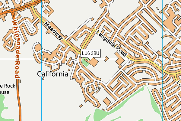 Queensbury Academy map (LU6 3BU) - OS VectorMap District (Ordnance Survey)