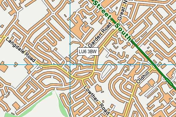 LU6 3BW map - OS VectorMap District (Ordnance Survey)