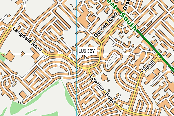LU6 3BY map - OS VectorMap District (Ordnance Survey)