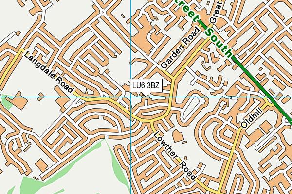 LU6 3BZ map - OS VectorMap District (Ordnance Survey)