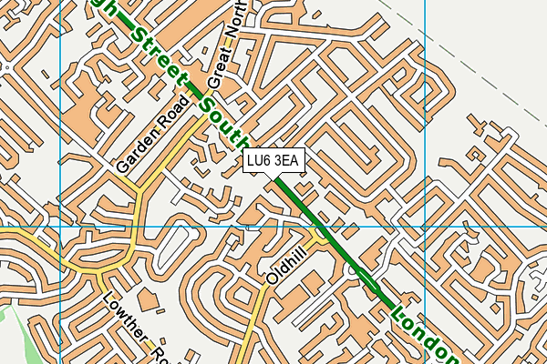 LU6 3EA map - OS VectorMap District (Ordnance Survey)