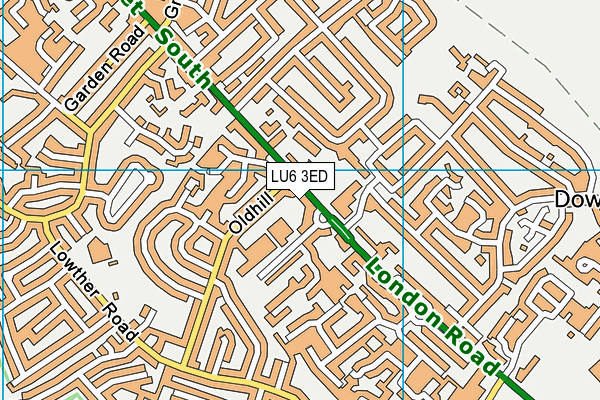 LU6 3ED map - OS VectorMap District (Ordnance Survey)