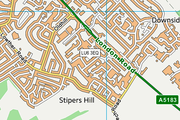 LU6 3EQ map - OS VectorMap District (Ordnance Survey)