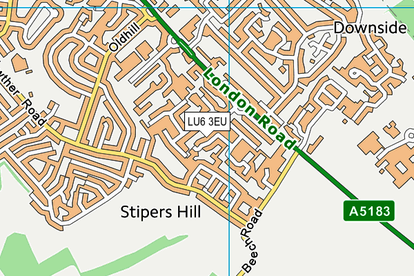 LU6 3EU map - OS VectorMap District (Ordnance Survey)