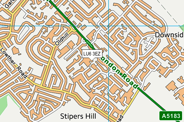 LU6 3EZ map - OS VectorMap District (Ordnance Survey)