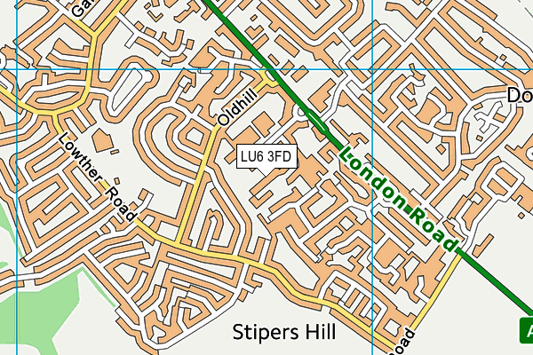 LU6 3FD map - OS VectorMap District (Ordnance Survey)