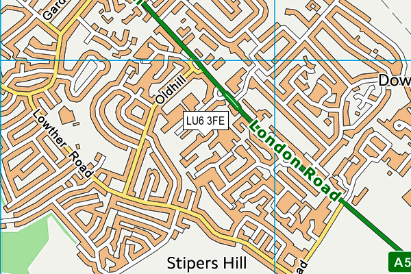 LU6 3FE map - OS VectorMap District (Ordnance Survey)