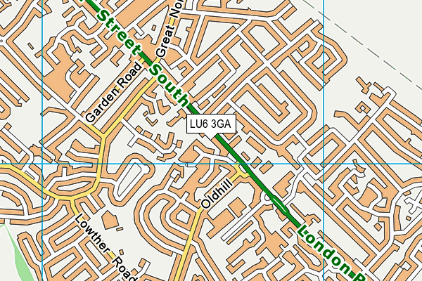 LU6 3GA map - OS VectorMap District (Ordnance Survey)