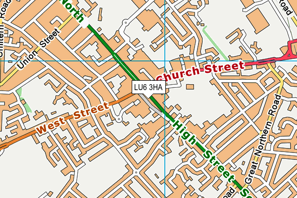 LU6 3HA map - OS VectorMap District (Ordnance Survey)