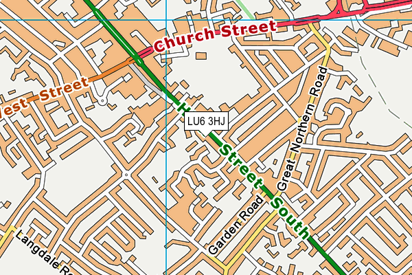LU6 3HJ map - OS VectorMap District (Ordnance Survey)