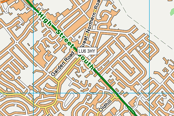 LU6 3HY map - OS VectorMap District (Ordnance Survey)