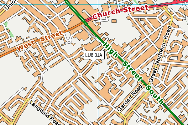 LU6 3JA map - OS VectorMap District (Ordnance Survey)