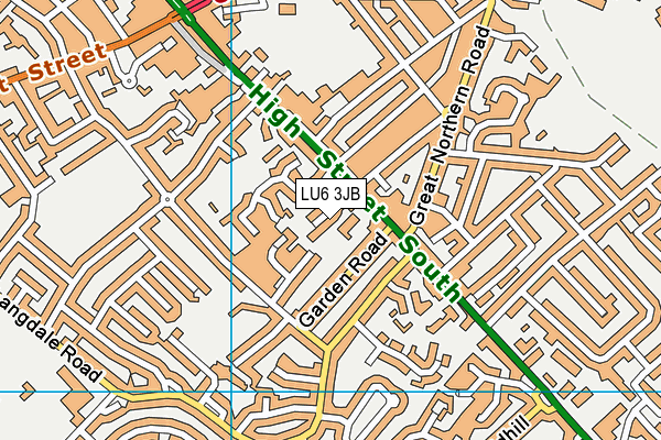 LU6 3JB map - OS VectorMap District (Ordnance Survey)