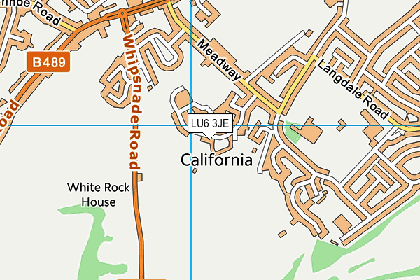 LU6 3JE map - OS VectorMap District (Ordnance Survey)