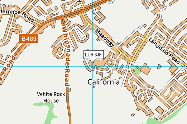 LU6 3JF map - OS VectorMap District (Ordnance Survey)