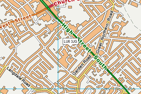 LU6 3JG map - OS VectorMap District (Ordnance Survey)