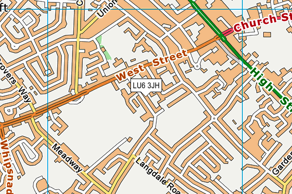 LU6 3JH map - OS VectorMap District (Ordnance Survey)