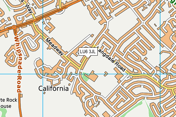 LU6 3JL map - OS VectorMap District (Ordnance Survey)