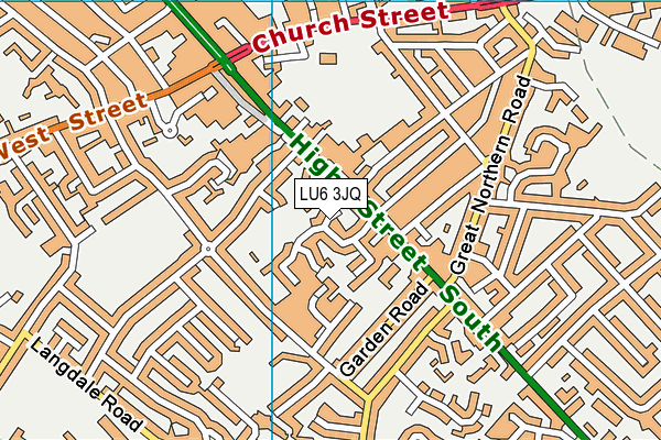 LU6 3JQ map - OS VectorMap District (Ordnance Survey)
