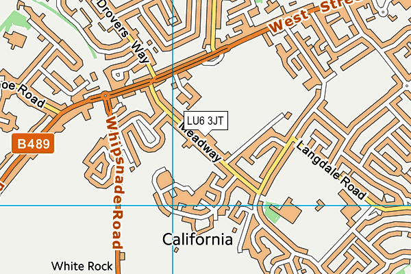 LU6 3JT map - OS VectorMap District (Ordnance Survey)