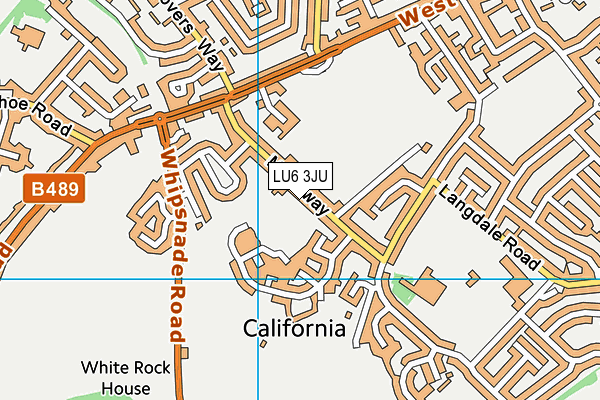 LU6 3JU map - OS VectorMap District (Ordnance Survey)