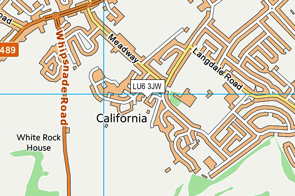 LU6 3JW map - OS VectorMap District (Ordnance Survey)