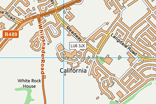 LU6 3JX map - OS VectorMap District (Ordnance Survey)