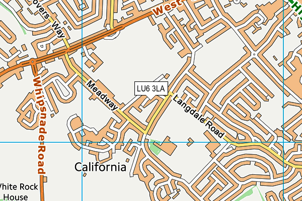 LU6 3LA map - OS VectorMap District (Ordnance Survey)