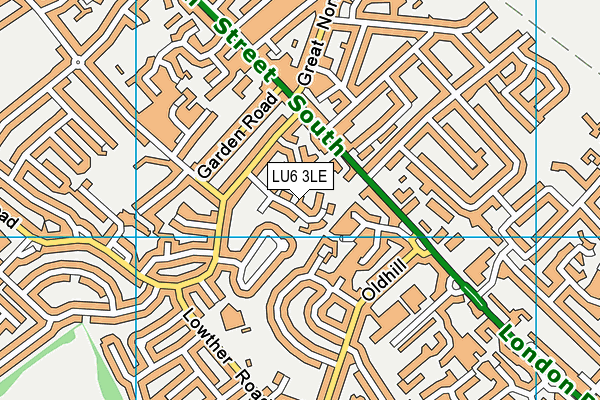 LU6 3LE map - OS VectorMap District (Ordnance Survey)