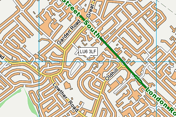 LU6 3LF map - OS VectorMap District (Ordnance Survey)