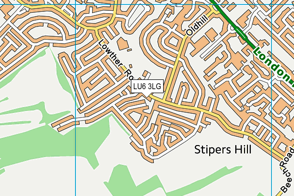 LU6 3LG map - OS VectorMap District (Ordnance Survey)