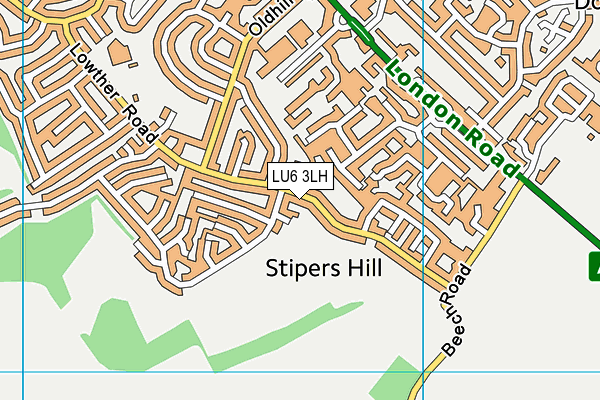 LU6 3LH map - OS VectorMap District (Ordnance Survey)