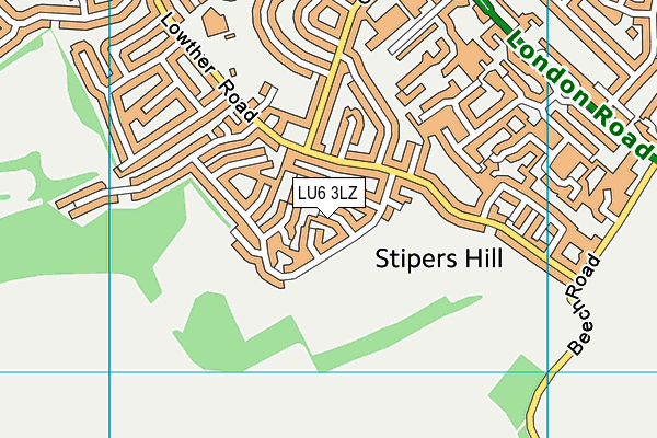 LU6 3LZ map - OS VectorMap District (Ordnance Survey)