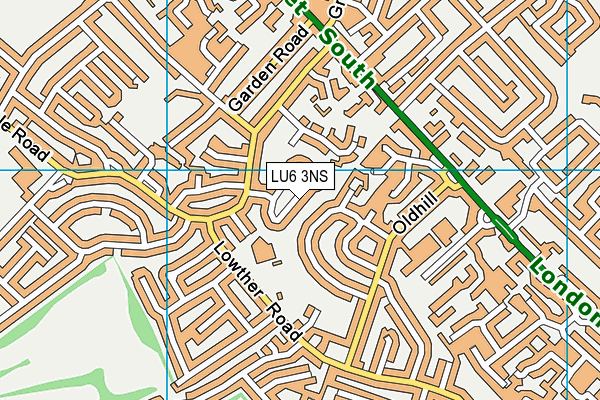 LU6 3NS map - OS VectorMap District (Ordnance Survey)