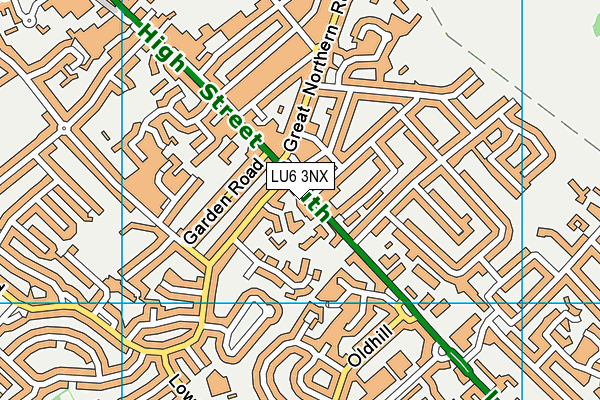 LU6 3NX map - OS VectorMap District (Ordnance Survey)