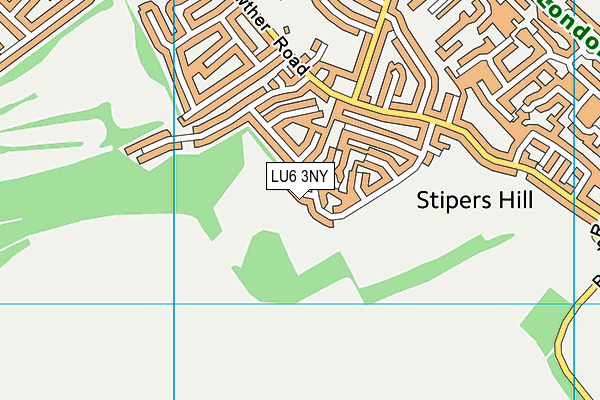 LU6 3NY map - OS VectorMap District (Ordnance Survey)