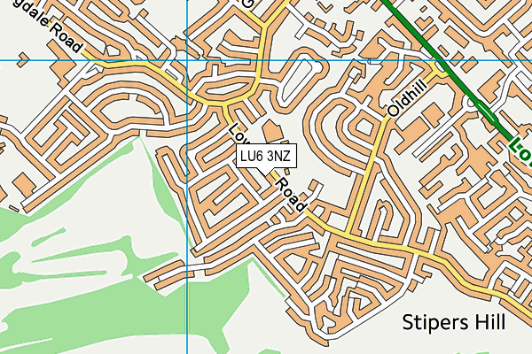 LU6 3NZ map - OS VectorMap District (Ordnance Survey)