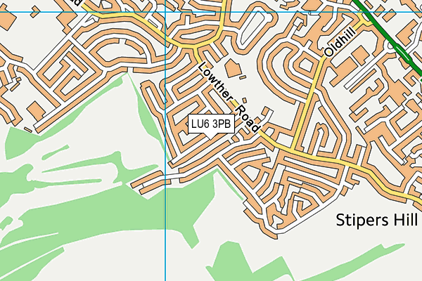 LU6 3PB map - OS VectorMap District (Ordnance Survey)