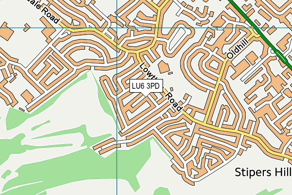 LU6 3PD map - OS VectorMap District (Ordnance Survey)