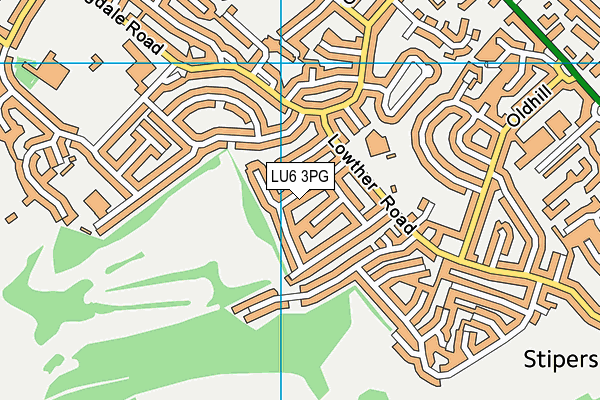 LU6 3PG map - OS VectorMap District (Ordnance Survey)
