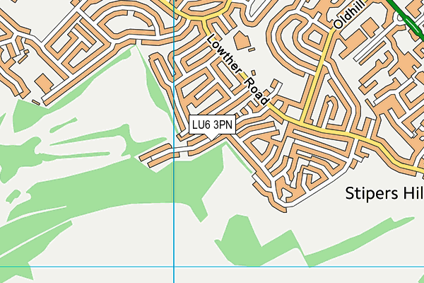 LU6 3PN map - OS VectorMap District (Ordnance Survey)
