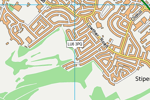 LU6 3PQ map - OS VectorMap District (Ordnance Survey)