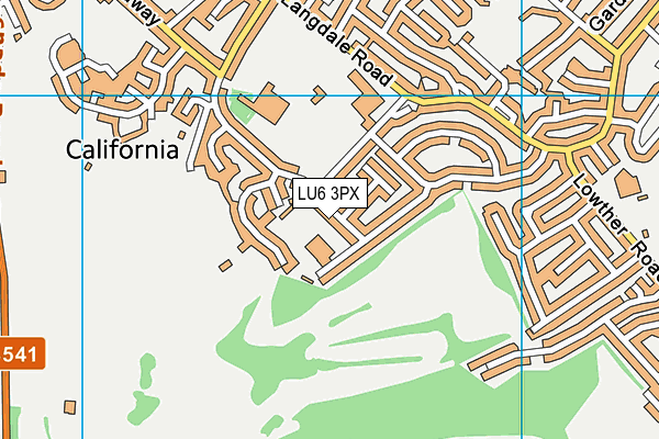 LU6 3PX map - OS VectorMap District (Ordnance Survey)