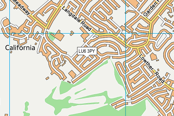 LU6 3PY map - OS VectorMap District (Ordnance Survey)